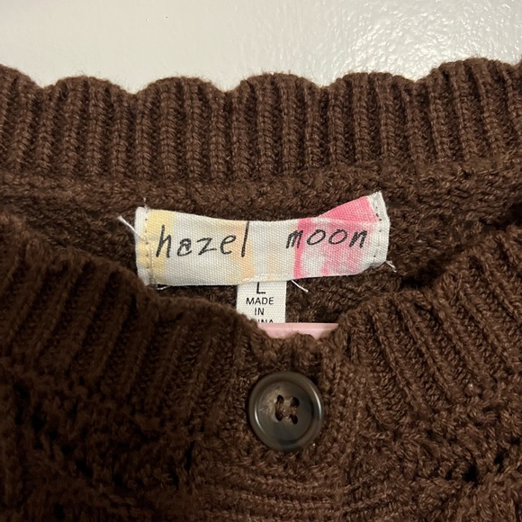 Brown Knit Button-Up Vest - Picture 2 of 2